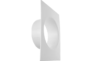 Vent Systems 6'' Inch Air Vent Duct Connector Flange Straight Ventilation Pipe Plastic Ducting Connector Plate For Cooling Heating Ventilation System HVAC 6" inch