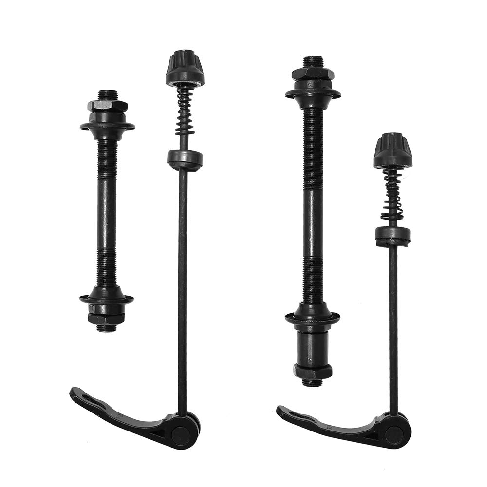 Hoypeyfiy 4pcs Bicycle Quick Release Bike Hub and Rear Axle Hollow Shaft Set for Road Mountain Bike MTB