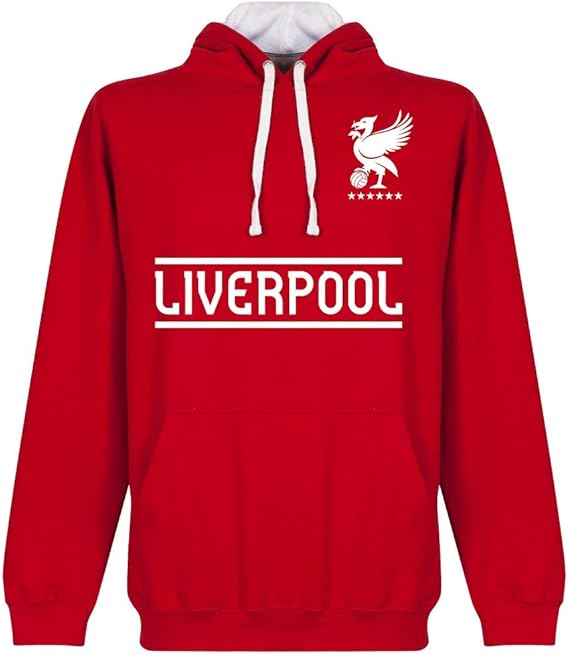 Amazon.com : Liverpool Team Hoodie - Red/White : Sports & Outdoors