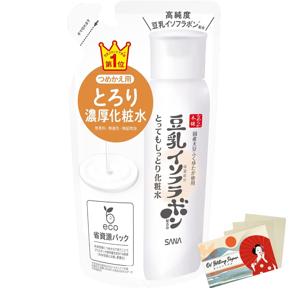 Nameraka Honpo Sana Soy Milk Isoflavone Facial Lotion NC 180ml Refill - Super Moist