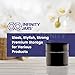 Infinity Jars Classic Black Glass Jar 30 ml (1 fl OZ) Ultraviolet Airtight Smell Proof, Refillable Screw Top Container for Long-Term Storage of Coffee, Spices, Tea, Dried Goods, Kitchen Jar