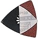 XXGO 60 Pcs 60/120/240 Grits 3-1/8 Inch 80mm Triangular Hook & Loop Oscillating Tool Sandpaper for Sanding Wood Contains 20 of Each Fit 3-1/8 Inch Triangle Oscillating Multi Tool Sanding Pads XG8030