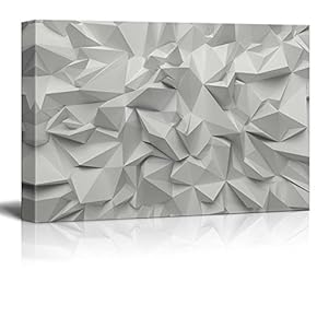 Canvas Prints Wall Art - Abstract White Crystallization Concept Art | Modern Home Deoration/Wall Art Giclee Printing Wrapped Canvas Art Ready to Hang - 12" x 18"