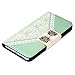 Galaxy Note 5 Case TOOPOOT Fresh Cute Flip Wallet Leather Case Cover with Card Slots for Smasung Galaxy Note 5 (green1)