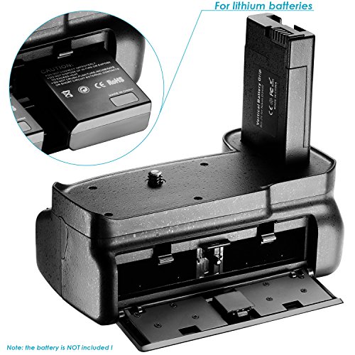 Neewer Vertical Battery Grip for Nikon D3400 DSLR Camera with 2 Pieces