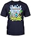 JINX Men's Minecraft Adventure with Logo T-Shirt, Small, Navy Blue