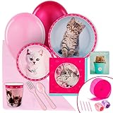 Rachael Hale Glamour Cats Party Supplies - Value Party Pack