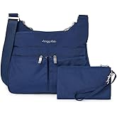 Baggallini Crossbody Travel Bag 11x8.5 Lightweight Water-resistant Nylon Handbag