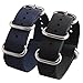 Watch Band NATO Straps 2Pcs Replacement Heavy Duty Nylon Straps with Stainless Steel Buckle (20, Black,Blue)