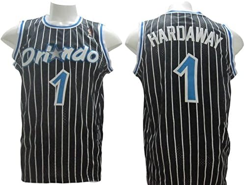 Spisare Men's Adult #1 Penny Hardaway Alternate Basketball Jersey Black Size L