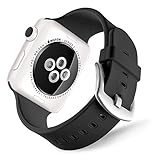 Apple Watch Sport Band 38mm 42mm, UMTELE Soft Silicone Replacement iWatch Bands Sport Strap with Buckle Clasp for Apple Watch Sport, Series 2, Series 1