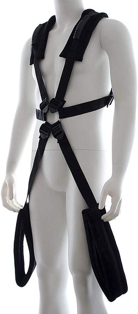SM Restrained Toys Comfort Soft Nylon Webbing Neck Binding Set with Wrist Straps for Male's Shoulder Straps Backpack