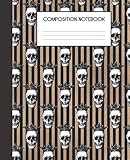 Composition Notebook: Vintage Gothic Grunge Skull College Ruled Notebook Lined School Journal