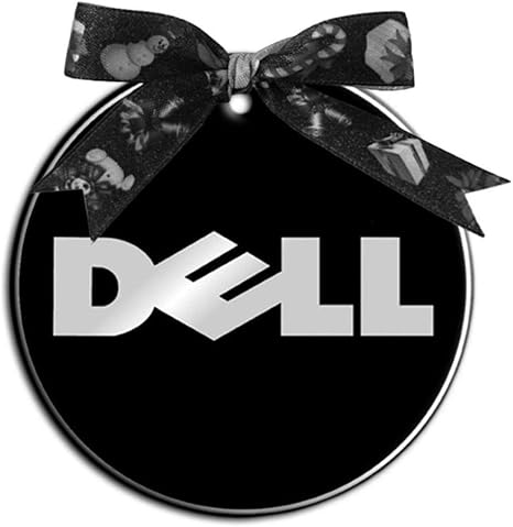 Amazon Dell Logo ラウンドカスタムホリデーギフトセラミッククリスマスツリーの飾り ドロップ おもちゃ
