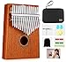 Portable kalimba 17 Keys Thumb Piano,Study Instruction and Tune Hammer,with EVA Waterproof Hard Protective Case Gift for Kids Adult Beginners Professional.