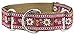 GenericJINCHENG Country Brook Design 1 1/2 Red Queen of The Alps Woven Ribbon Martingale Collar - Large