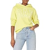 GAP womens Logo Sherpa Lined Hooded Sweatshirt