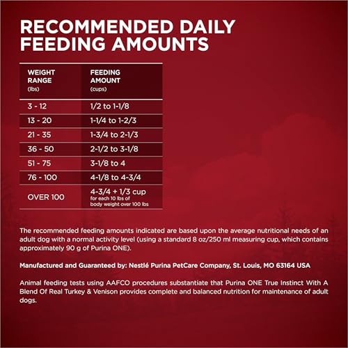 PURINA ONE TRUE INSTINCT WITH A BLEND OF REAL TURKEY AND VENISON DRY DOG FOOD – 7.4 LB. BAG