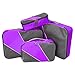 G4Free Packing Cubes 4pcs Value Set for Travel ,Helpful Packing Bags(Purple)