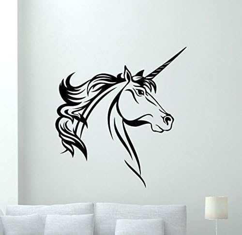 Unicorn Wall Decal Einhorn Horse Vinyl Sticker Living Room Wall Decor Cool Nursery Wall Art Design Bedroom Wall Decor Mural 49aaa