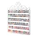 Dazone DIY Mounted 6 Shelf Nail Polish Wall Rack Organizer Holds 120 Bottles Nail Polish or Essential Oils (White)
