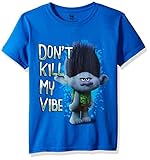 Trolls Big Boys' Short Sleeve T-Shirt, Royal, S-8