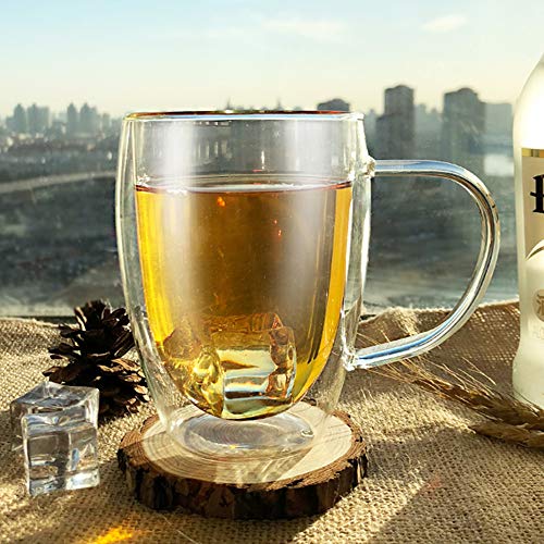 Doppelwandige Latte Macchiato Gläser Set,Trinkgläser, Kaffeeglas,Teegläser, Cappuccino Gläser, Durchsichtige Tassen aus… – Bild 7