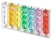 Weekly Pill Organizer - Pill Planners for Pills and Vitamins Day Week, 4 Times-a-Day Medication Reminder, AM PM Compartments Monday to Sunday for Travel or Purse
