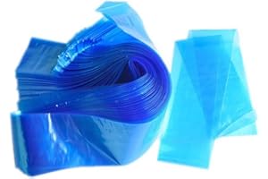 PATKAW Disposable Tattoo Machine Clip Cord Sleeves 100Pcs Blue with Organizer Bag for Tattoo Professionals