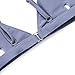 Jaci.Vela Women's Fashion Bikini Set Solid Color Two Piece Swimsuit,US2-4=Tag Size S,Light Grey