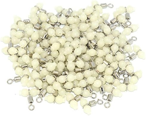 100pcs Luminous Fishing Swivels Rolling Swivels Sea Fishing Accessories Tackle Connector Rolling Swivels 3-way Swivels A quanlity