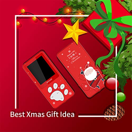 Kids MP3 Player, Cartoon MP3 Music Player with 1.8" Large LCD Screen Games Video Player Voice Recorder FM Radio E-Book, Bear's Paw Button MP3 Player for Festival, Party