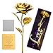 ProCIV Gold Roses, 24K Gold Foil Decoration Artificial Rose Flowers in Gift Box, Best Gift Mother's Day, Valentine's Day, Wedding Day, Birthday, Christmas, Thanksgiving, Home Decor