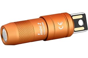 OLIGHT IMINI 2 Tiny Rechargeable Keychain Flashlight, 50 Lumens Portable Quick-Release Mini Flashlights with Magnetic Base, I