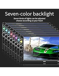 Doble Din Car Estéreo 7 pulgadas Pantalla táctil Car MP5 Reproductor Soporte Copia de seguridad Cámara de visión trasera Radio FM Audio para automóvil Bluetooth con volante Control remoto Enlace de espejo