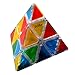 Zcube Stickerless Pyraminx Puzzle Cube, Triangle Rubiks in Transparent Colored