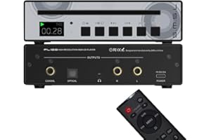 LEAUDIO SMSL PL100 CD Player CS43131 decoder Optical coaxial 3.5mm Headphone Output with Remote Control (Black)