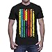 Mens Big Rainbow American Flag - Gay Pride T-shirt