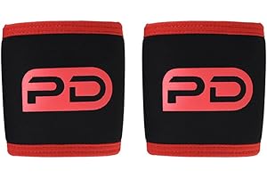 Power Dragon Short-sleeved elbow sleeves (1 Pair) - Elbow Brace For Support & Compression for Powerlifting, Weightlifting, Be