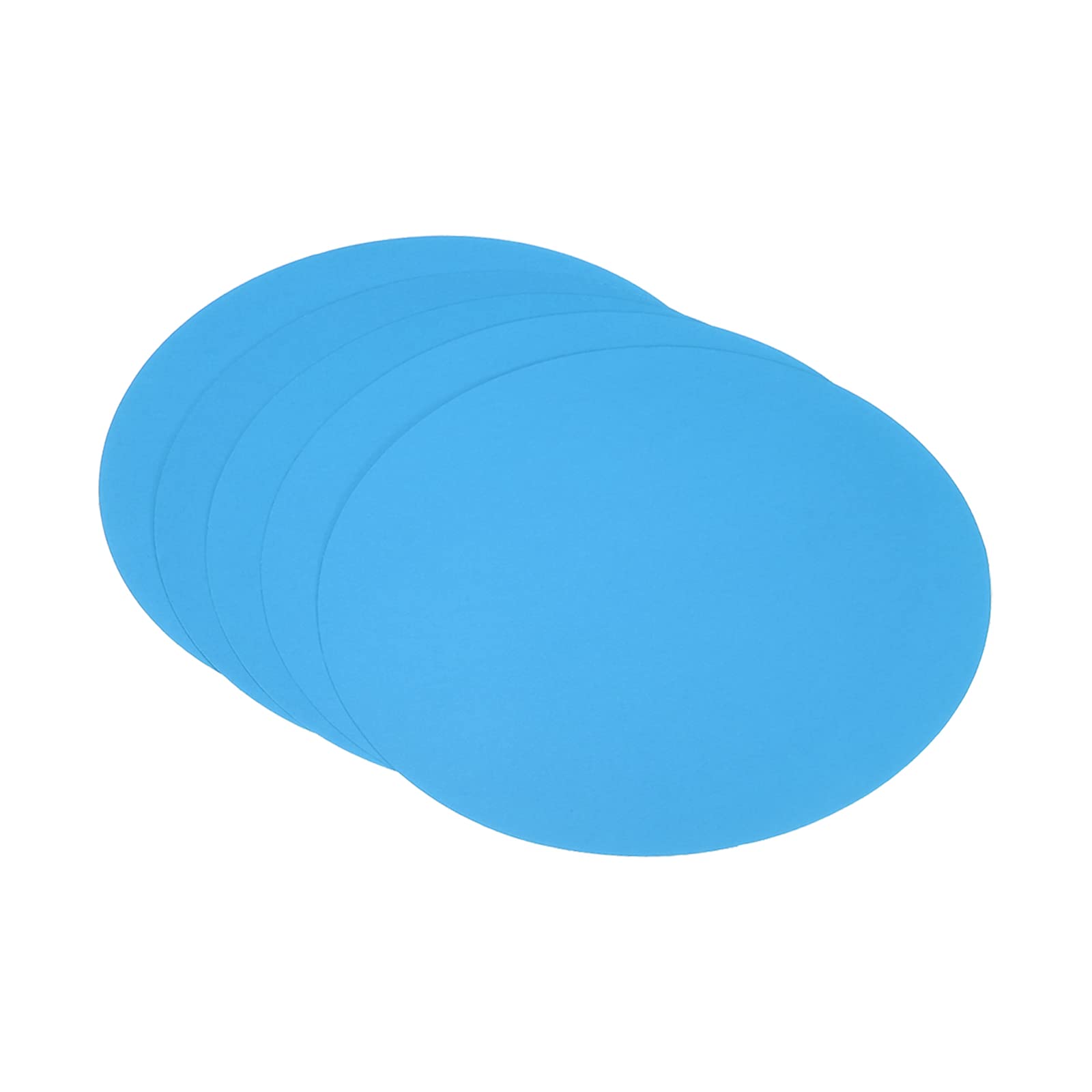 PATIKIL 6.7-inch Round Cardboard Paper, 25 Pcs Blank Disc Circles Slices for Party Decorations DIY Craft Arts Drawing Painting Writing, Blue — image 1