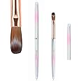 heemeei Acrylic Nail Brush Size 10, 100% Pure Kolinsky Nail Art Brush, Sturdy Handle Acrylic Powder Design Tools for Professional Manicure DIY Home Salon (10#)