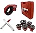ABN Ratcheting Pipe Threader Cutter 9-Piece Kit – with 1/4in – 1 Inch Pipe Thread Dies for Repairing Vehicle Threading