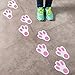 Easter Stickers for Kids Easter Bunny Paw Print Floor Decals Stickers for Easter Party Decoration Easter Egg Hunt