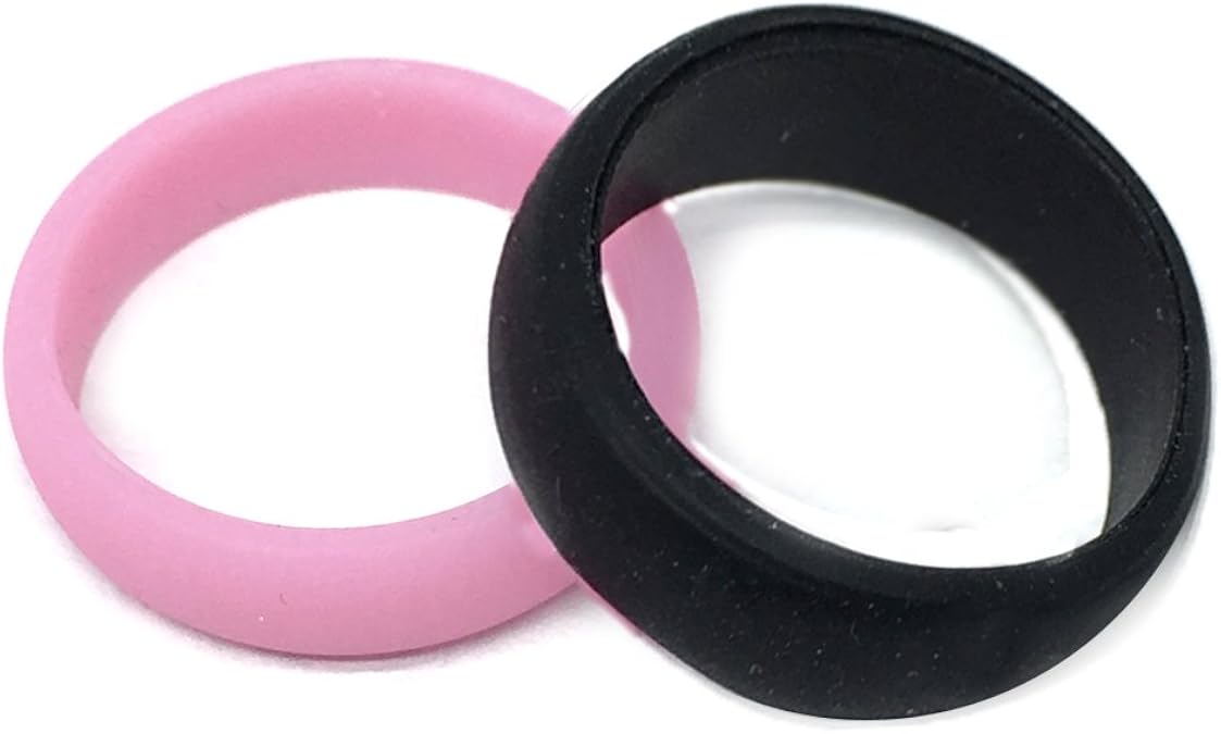 ASR ACTIVE SILICON RINGS Men & Ladies 8MM/6MM Black
