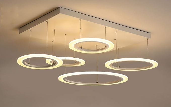 Ybzx Bluemeow Zeitgenössische LED-Deckenleuchte Kronleuchter Kreis