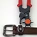 Adorox Industry Grade Professional Heavy Duty 6 Size Hole Punch for Leather Belts Handbags Watch-Bands Dog-Collars Fabric DIY Home Crafts and More (1 Grey/red)