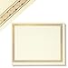 48-Sheet Certificate Paper - Letter Size Blank Diploma Paper, Gold Foil Border Specialty Award Paper, Laser & Inkjet Printer Friendly, Gold, 8.5 x 11 Inches