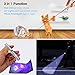 2 Pack Cat Chaser Pointer Light Toy,USB Rechargeable,3 in 1 Multi-Function&Multi-Pattern Function,Pets Dog Interactive Toys,Used as LED Flashlight,Cat Chase Pointer Light,UV.Great for Pet Exercise