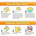 Reusable Beeswax Food Storage Wraps - 6 Pack - Eco-Friendly Wax Sandwich Wrap and Bowl Cover - Healthy Alternative To Saran Wrap - 2 Large, 2 Medium, 2 Small, 1 Cotton Produce Bag