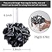 Exfoliating Bath Gloves for Shower - Bamboo Charcoal Bath Gloves for Shower, Spa, Massage, Body Scrubs, Remove Dead Skin, Deep Cleaning